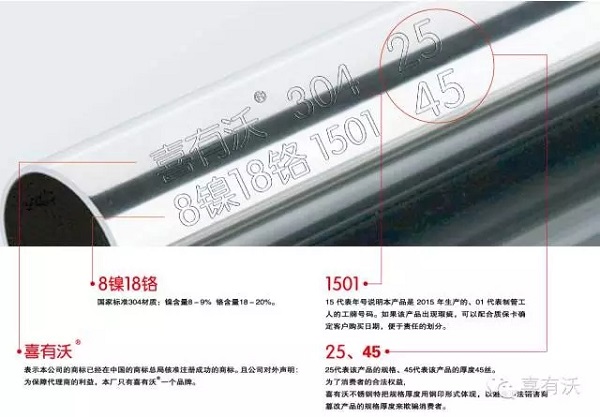 为什么要选择带有实标钢印的304不锈钢管