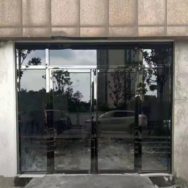怎么用75*45不锈钢方管制作地簧门